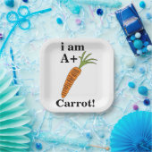 Carrot I am A+ Grappig Wortelfeest Papieren Bordje (Feest)