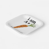 Carrot I am A+ Grappig Wortelfeest Papieren Bordje (Gebogen)