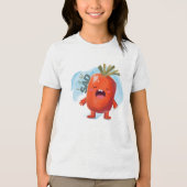 Carrot Ik ben verdrietig Tri-Blend Shirt (Voorkant)