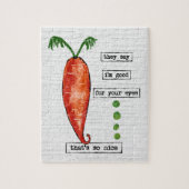 Carrot Jigzaag Puzzle - Funny Vegetable So Nice Legpuzzel (Verticaal)