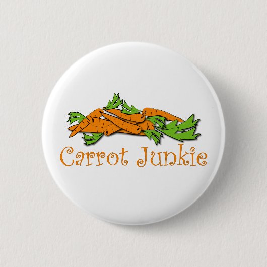 Carrot Junkie Ronde Button 5,7 Cm (Voorkant)