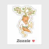CARROT KARATE KICK STICKER (Vel)