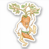CARROT KARATE KICK STICKER (Voorkant)
