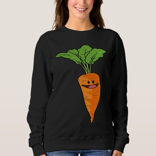 Carrot kids garden  vegan vegetarian trui (Voorkant)