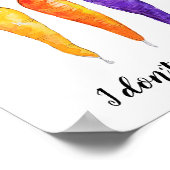 Carrot Kitchen Waterverf Art Print Pun (Hoek)