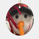 "CARROT NOSED SNOWMAN ORNAMENT** EN GIFT KERAMISCH ORNAMENT (Links)