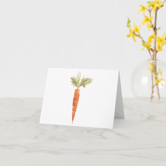 Carrot Note Card Kaart (Gele Bloem)