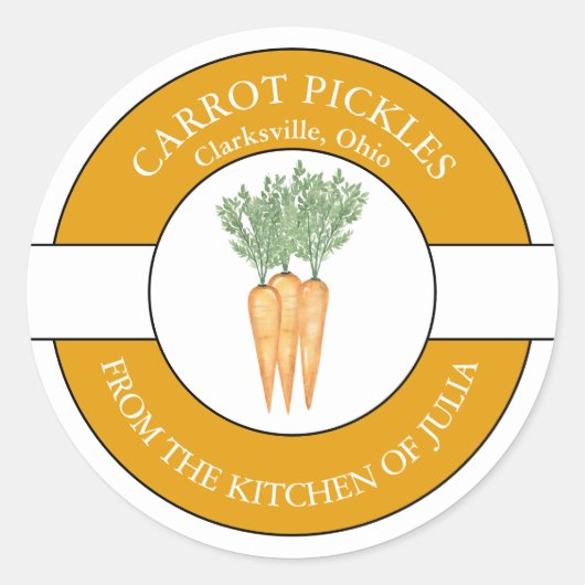 Carrot Pickle Label (Voorkant)