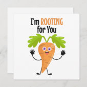 Carrot Pun Support Kaart Notitiekaartje (Voorkant / Achterkant)