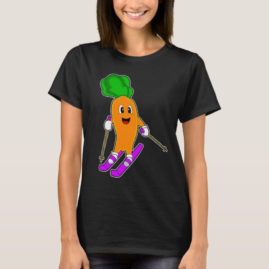 Carrot Skier Ski T-shirt (Voorkant)