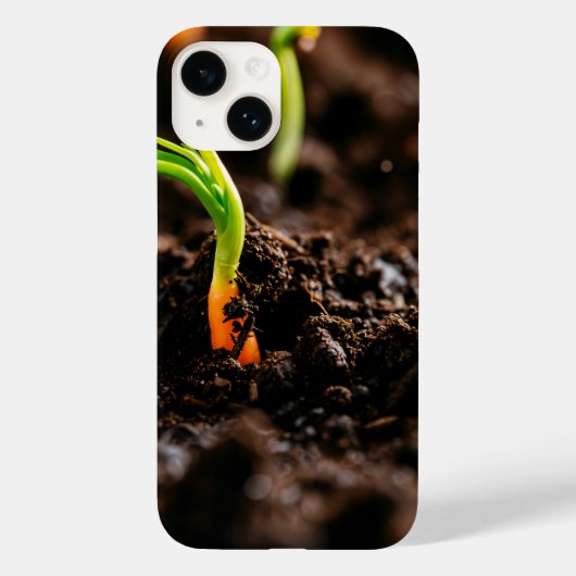 Carrot Sprout - Garden Growth Close-Up Case-Mate iPhone Case (Achterkant)