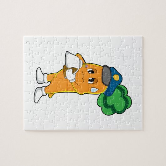 Carrot Traffic warden Parking-ticket Legpuzzel (Horizontaal)