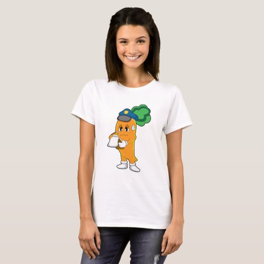 Carrot Traffic warden Parking-ticket T-shirt (Voorkant volledig)