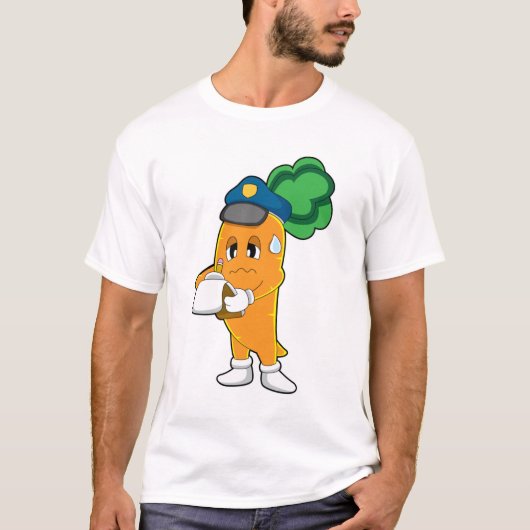 Carrot Traffic warden Parking-ticket T-shirt (Voorkant)