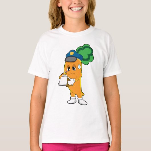 Carrot Traffic warden Parking-ticket T-shirt (Voorkant)