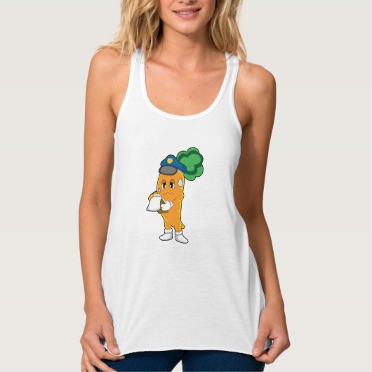Carrot Traffic warden Parking-ticket Tanktop (Voorkant)