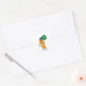 Carrot Traffic warden Parking-ticket Vierkante Sticker (Envelop)