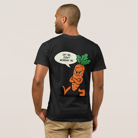 CARROT VEGAN T-SHIRT (Achterkant volledig)