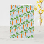 Carrot vegetable pattern kaart (Gele Bloem)