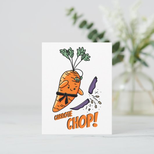 Carrote Chop. Briefkaart (Staand voorkant)