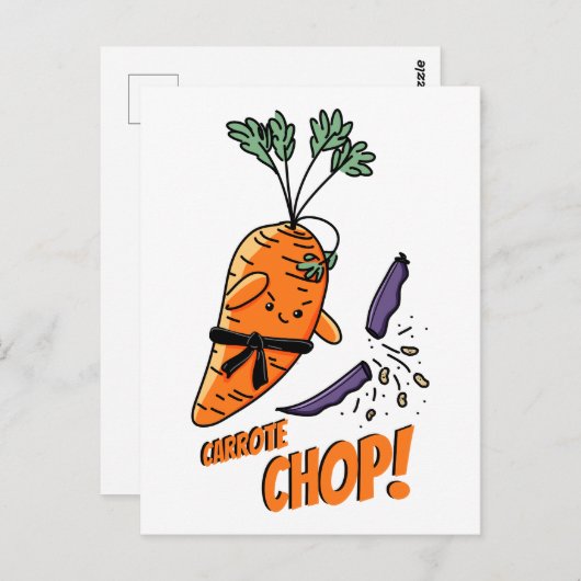 Carrote Chop. Briefkaart (Voorkant / Achterkant)