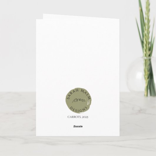 Carrots, 5x7 Note Card Kaart (Achterkant)