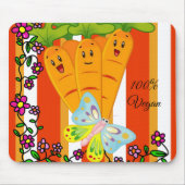 Carrots Butterfly Stripe Muismat! Muismat (Voorkant)