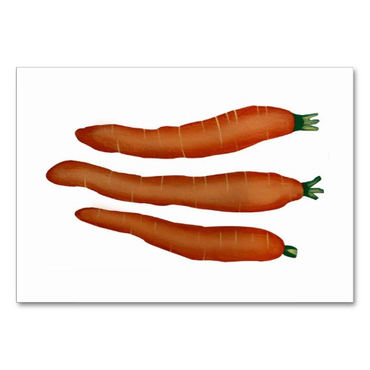 Carrots Food Reading Flashcards for Adults Kaart (Voorkant)