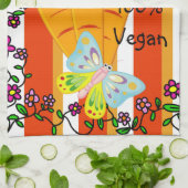 Carrots Orang Stripe 100% Vegan Kitchen Hand Towel Theedoek (Gevouwen)