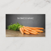 Carrots/Organic Boerderij Business Card Template Visitekaartje (Voorkant)