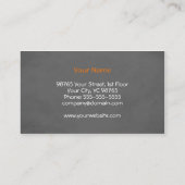 Carrots/Organic Boerderij Business Card Template Visitekaartje (Achterkant)