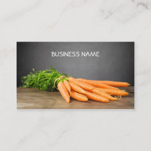Carrots/Organic Boerderij Business Card Template Visitekaartje