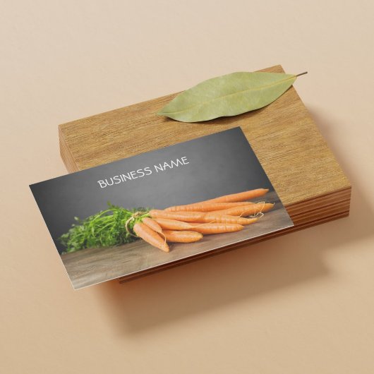 Carrots/Organic Boerderij Business Card Template Visitekaartje