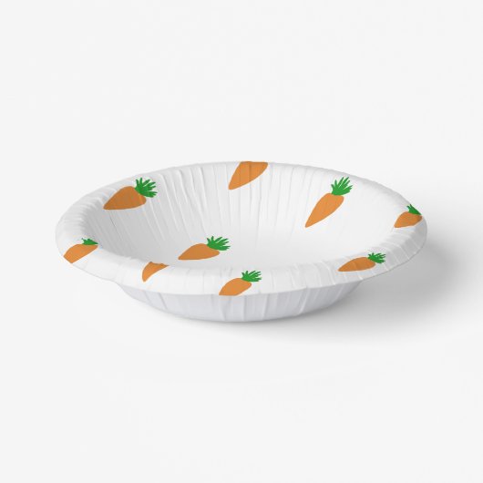 "Carrots" papieren Bowls Kommen (Gebogen)