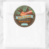 Carrots personalized home canning homemade by ronde sticker (Tas)