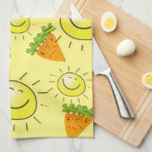 Carrots Sun Kitchen Hand Towel Theedoek (Quarter Fold)