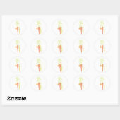 Carrots Veggies Ronde Sticker (Vel)