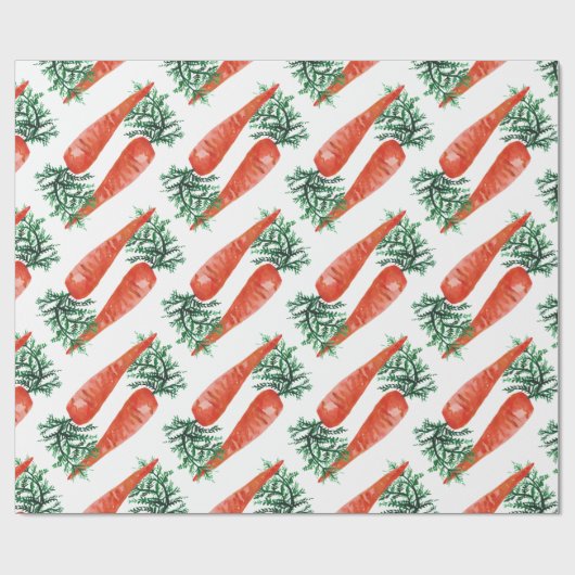 Carrots Waterverf Gift Cadeaupapier (Vlak)