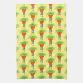 Carrots Yellow Kitchen Hand Towel Theedoek (Verticaal)
