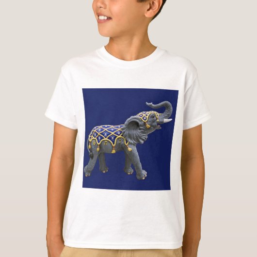 Carrousel Animal Elephant Foto T-shirt van het Kin (Voorkant)
