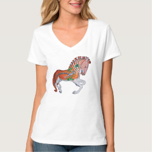 Carrousel Animal Quagga Zebra foto T-shirt