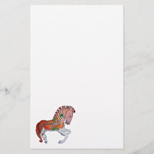 Carrousel Animal Quagga Zebra Fotonotities Briefpapier (Voorkant)