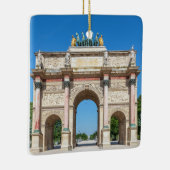 Carrousel Arch of Triumph in Parijs, Frankrijk Keramisch Ornament (Rechts)