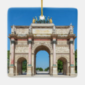 Carrousel Arch of Triumph in Parijs, Frankrijk Keramisch Ornament (Achterkant)