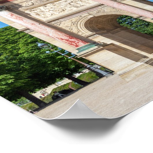 Carrousel Arch of Triumph in Parijs, Frankrijk Poster (Hoek)