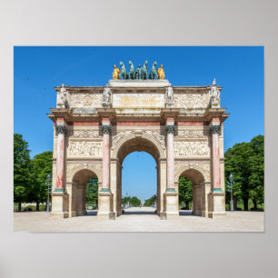 Carrousel Arch of Triumph in Parijs, Frankrijk Poster
