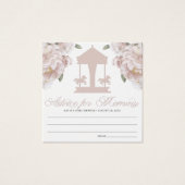 Carrousel Baby shower Advice Kaarten Vierkante Visitekaartjes (Voorkant)