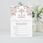 Carrousel Baby shower Guessing spel Kaart (Staand voorkant)