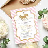 Carrousel Baby shower Invitation Kaart