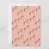  Carrousel Baby shower Invite 3 Kaart (Achterkant)